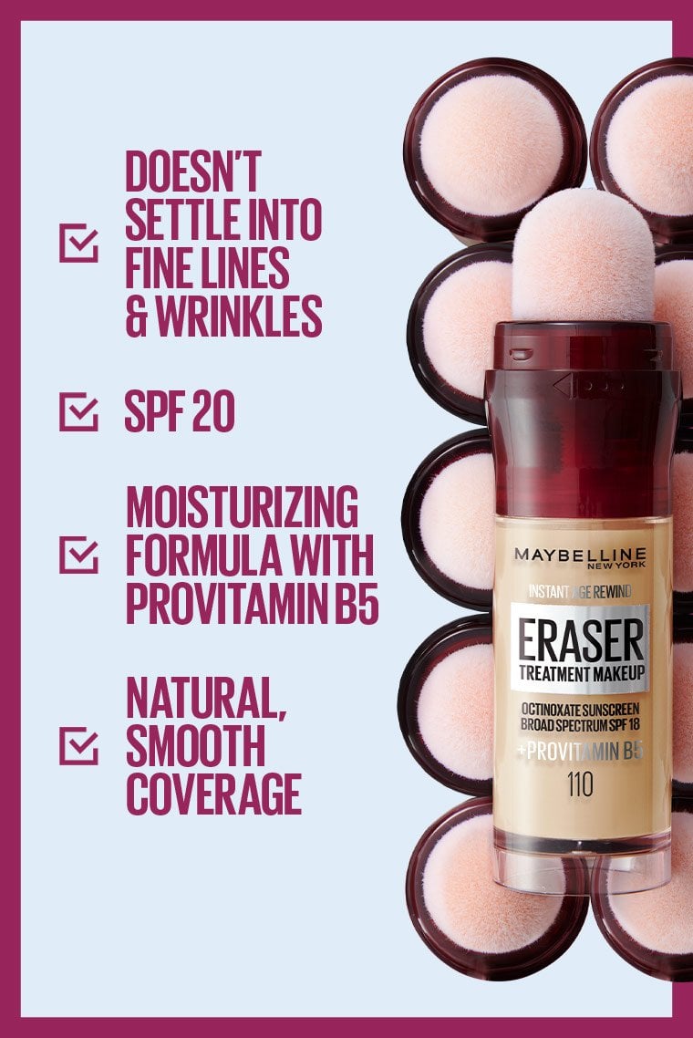 maybelline iar eraser foundation benefits checklist